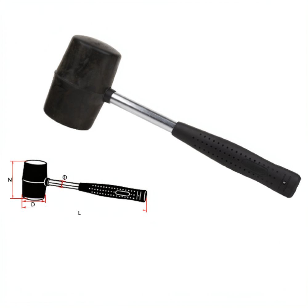 Home Improvement Mark - Maillet ergonomique en caoutchouc pour l'assemblage