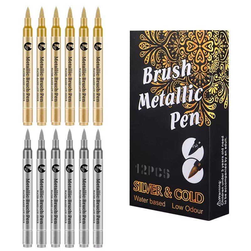 Paint Brush - Stylos marqueurs de peinture imperméables, 2