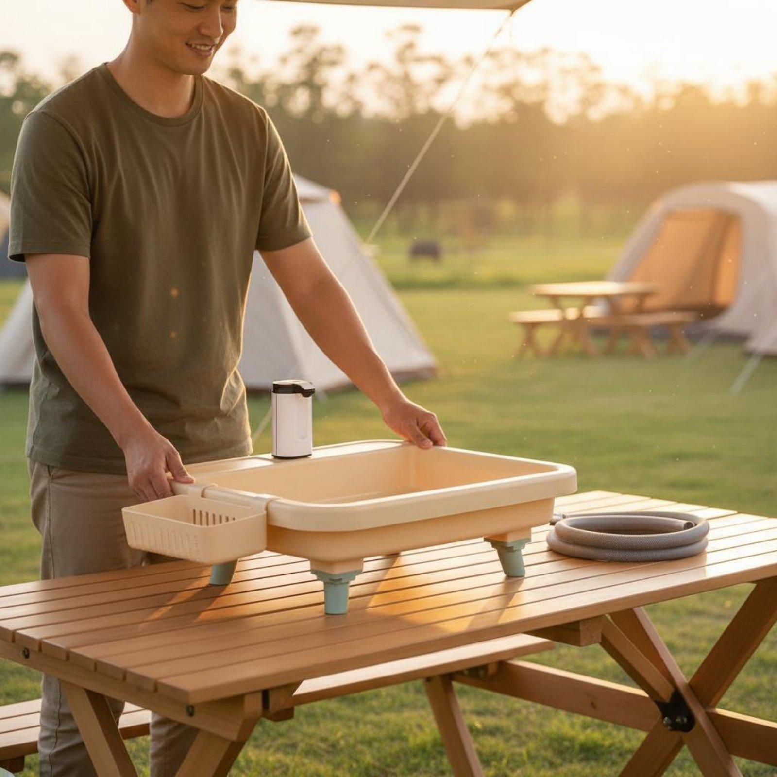 Évier de camping portable avec - Faucet avis et prix