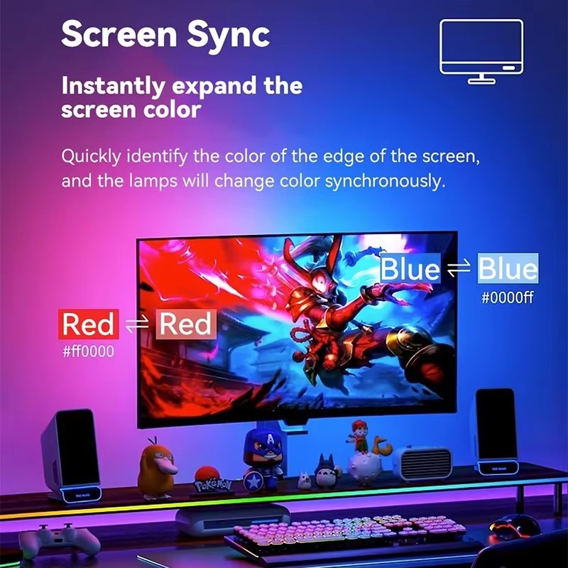 Bande lumineuse RGB pour jeux, - Led Strip Lights avis et prix
