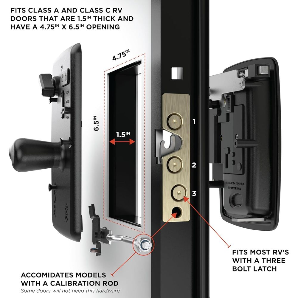 Serrure de porte Atlas RV pour - Door Lock avis et prix