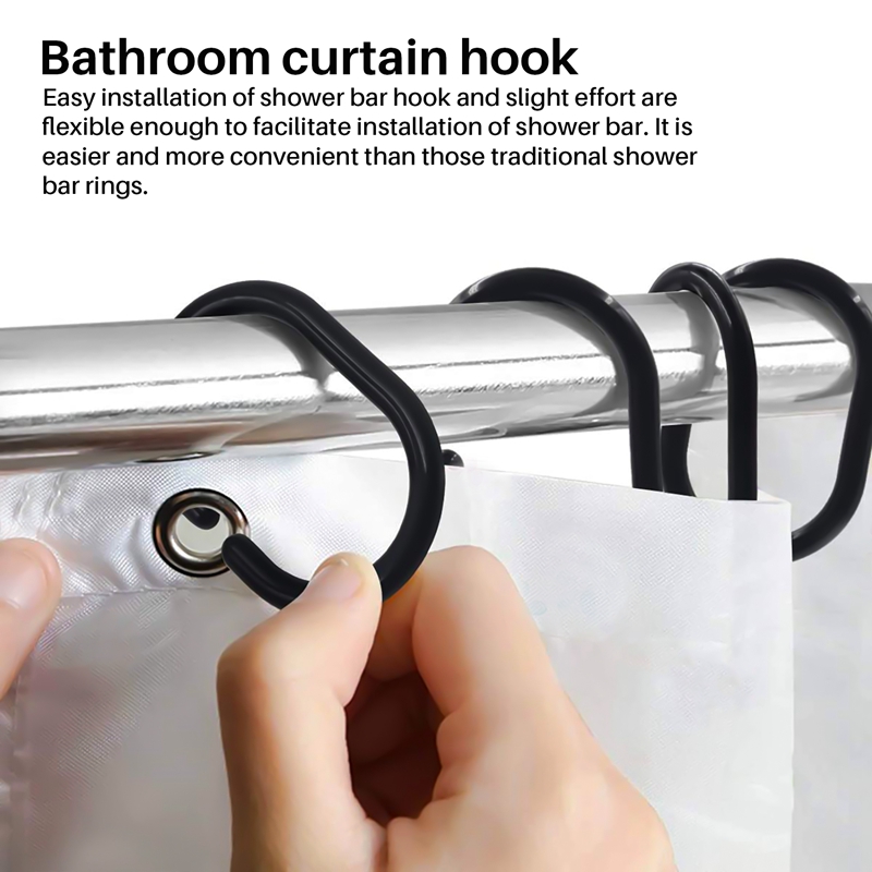 24 anneaux de rideau de douche - Curtain Rods avis et prix