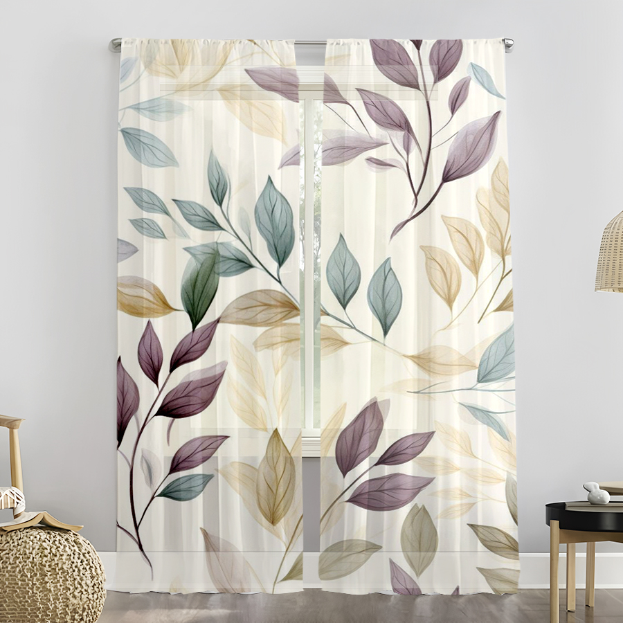 2 rideaux transparents, motif  - Curtain Rods avis et prix