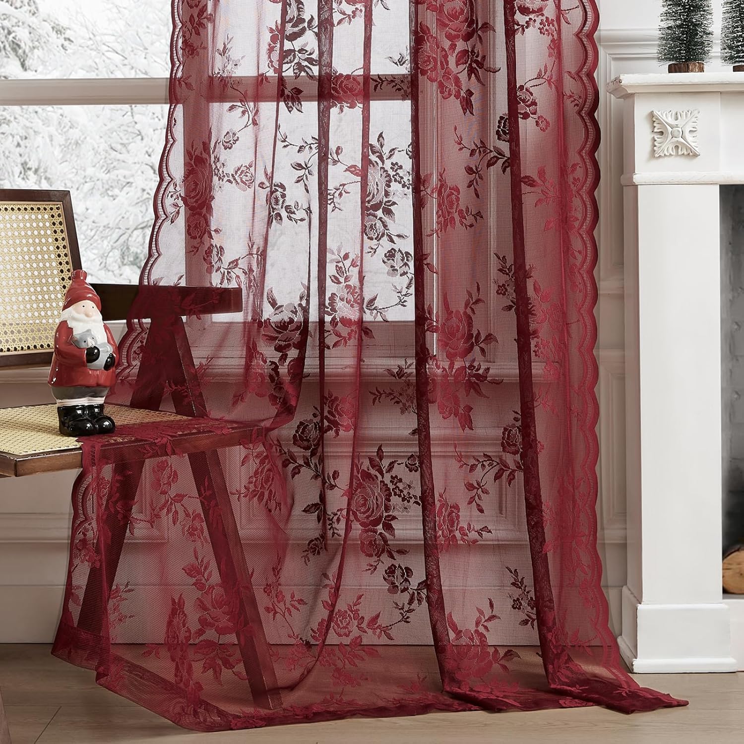 1 pièce de rideau en dentelle  - Curtain Rods avis et prix