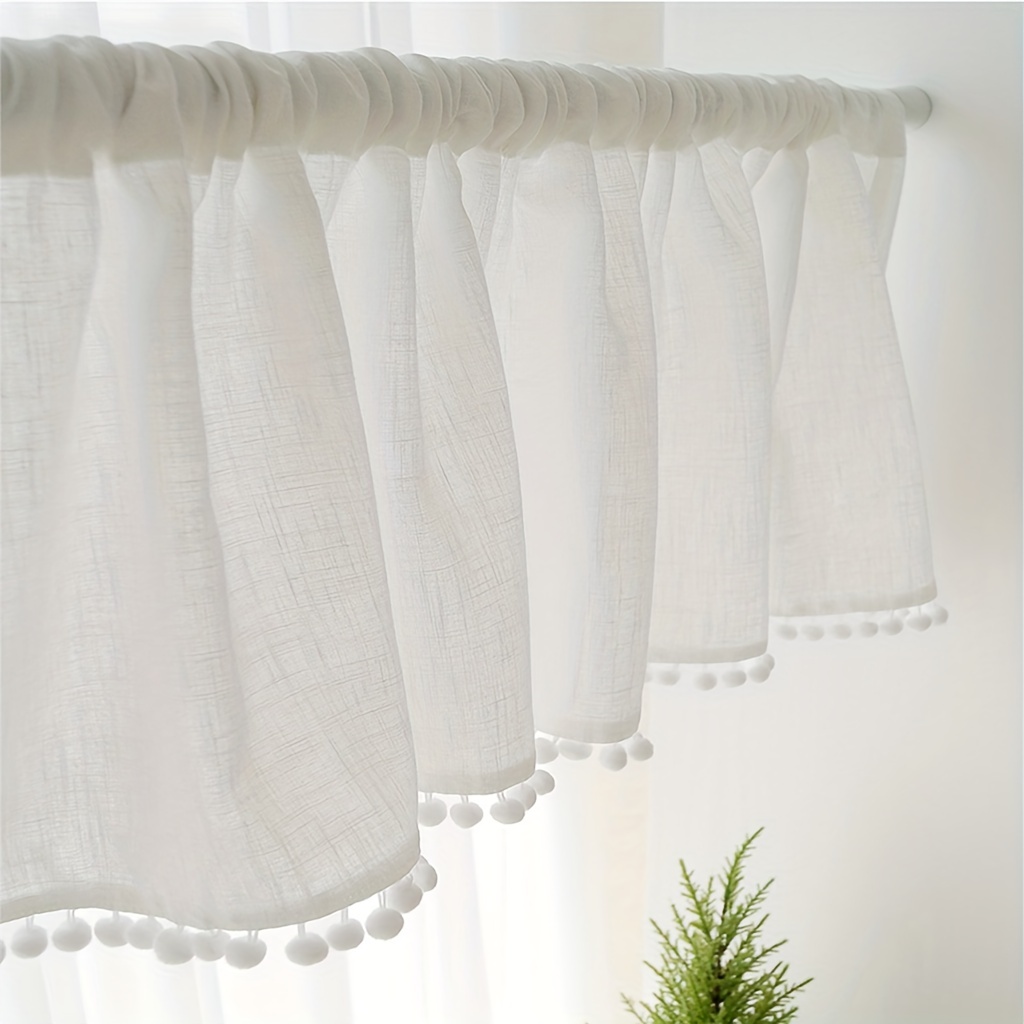 Rideau court en boule de gaze  - Curtain Rods avis et prix