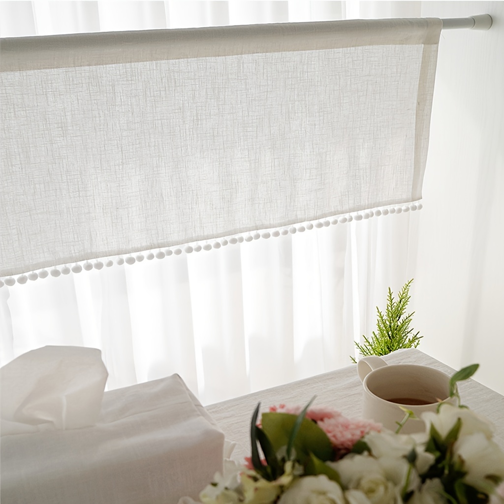 Rideau court en boule de gaze  - Curtain Rods avis et prix