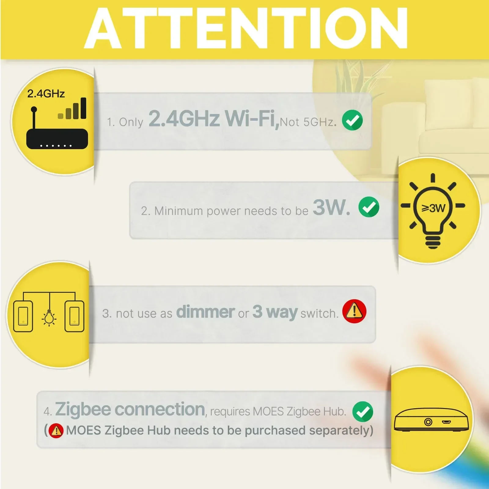 MOES Tuya ZigBee US interrupte - Light Switch avis et prix